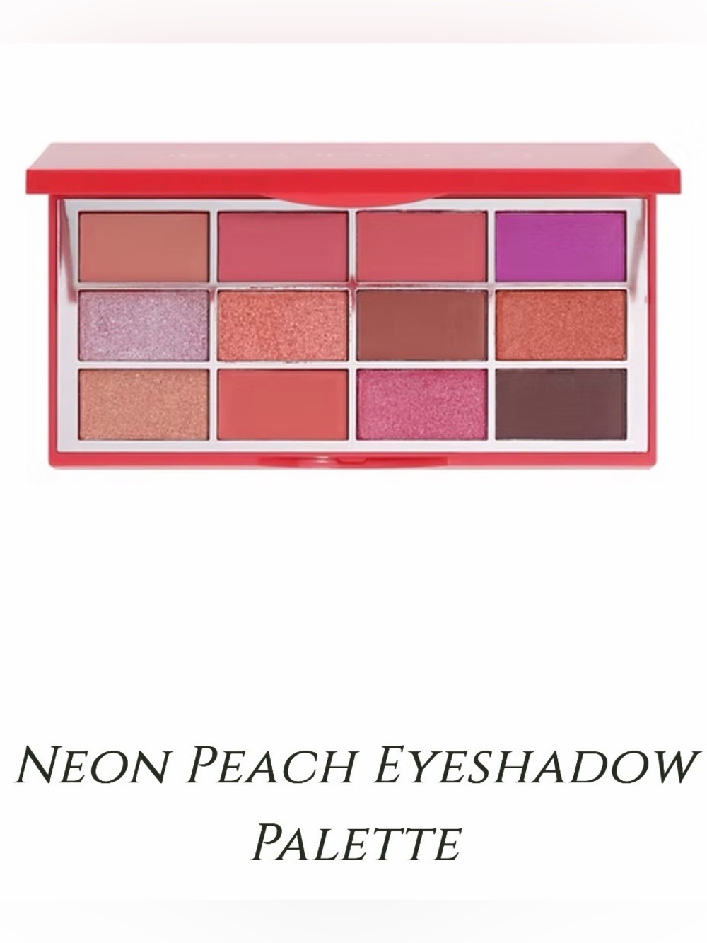 Illuminati Neon Peach Eyeshadow Palette - Peach & Pink Shades NEW PC